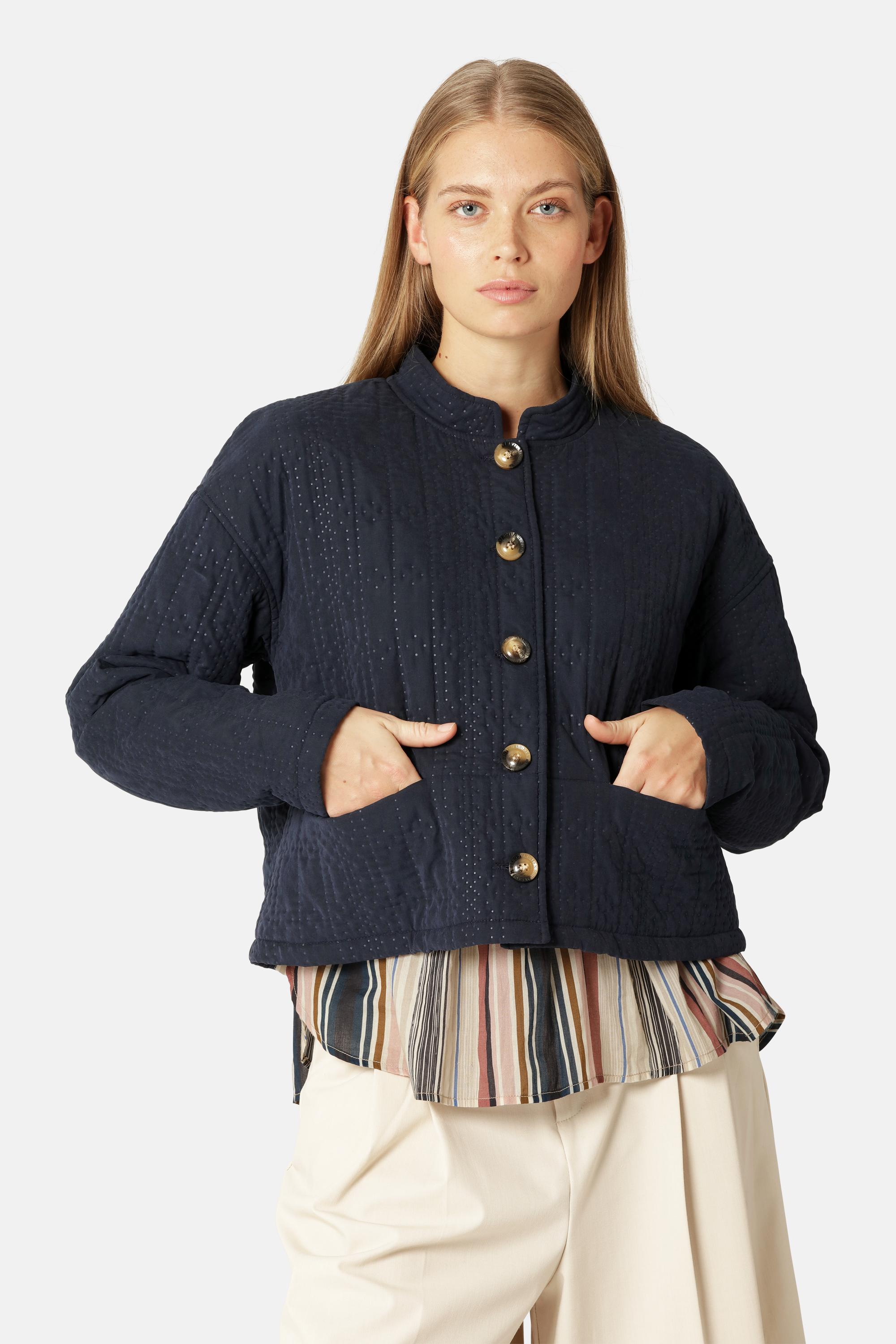 Kurze Steppjacke - Dark Indigo